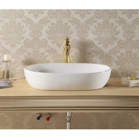 Раковина накладная овальная CeramaLux 9026