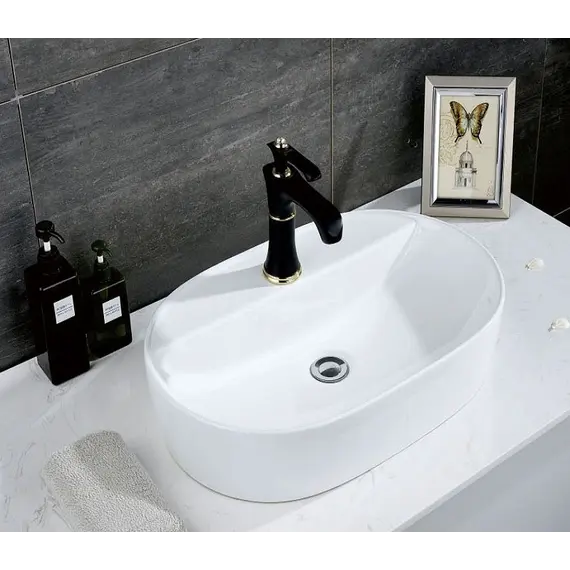 Раковина накладная овальная CeramaLux D1346/D1347