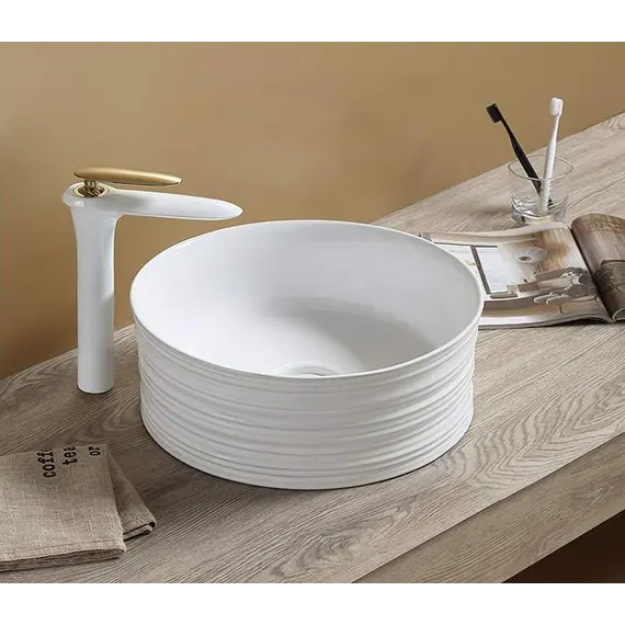 Раковина накладная круглая CeramaLux W1532