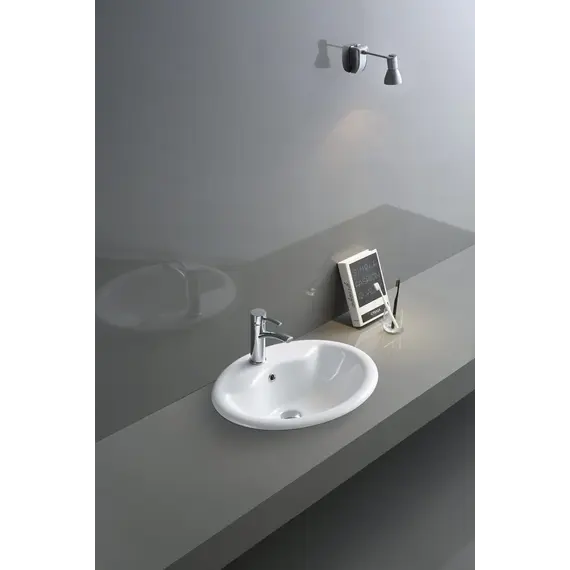 Раковина врезная овальная CeramaLux 316