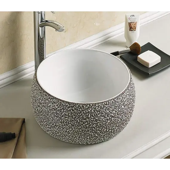 Раковина накладная круглая CeramaLux NC 78217