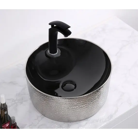 Раковина накладная круглая CeramaLux LuxeLine D1306H