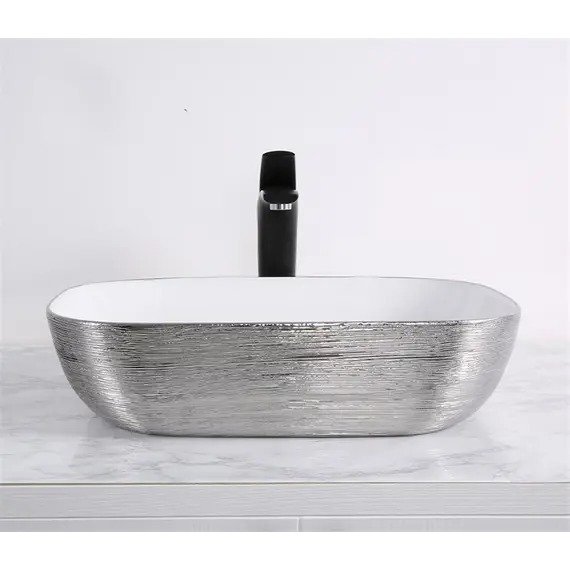 Раковина накладная прямоугольная CeramaLux LuxeLine D1333H13