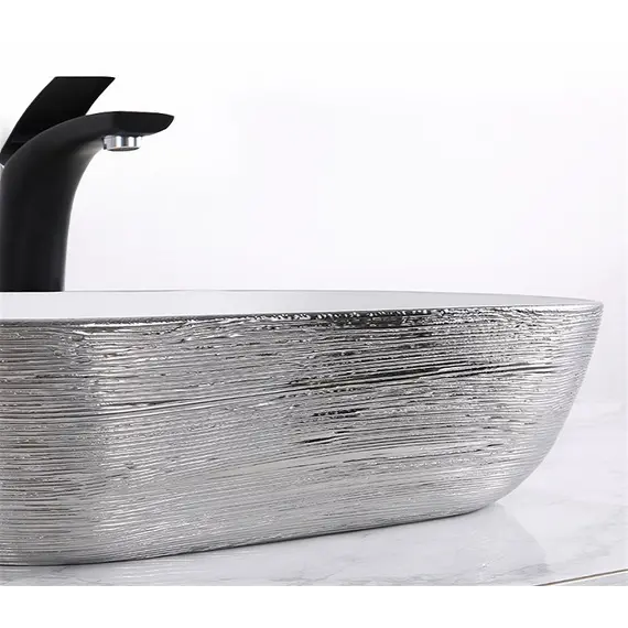 Раковина накладная прямоугольная CeramaLux LuxeLine D1333H13