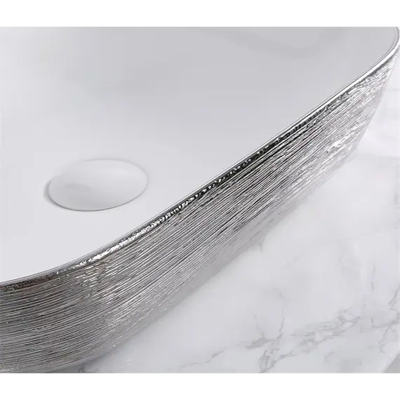 Раковина накладная прямоугольная CeramaLux LuxeLine D1333H13