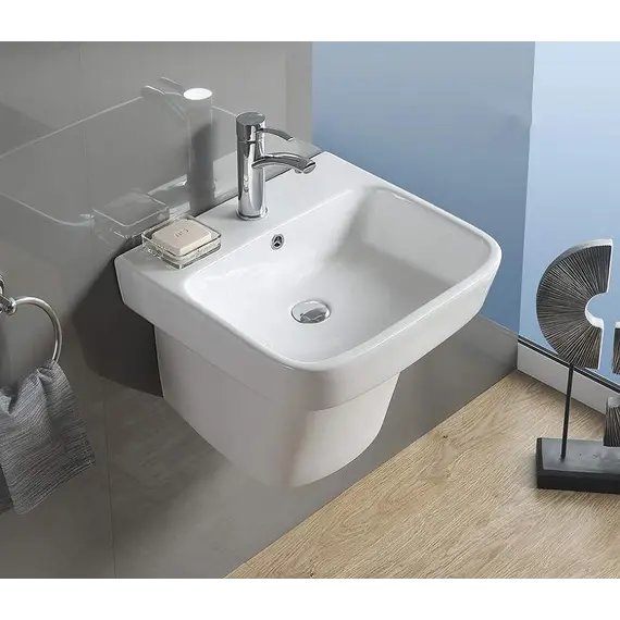 Умывальник подвесной прямоугольный CeramaLux NB164