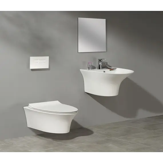 Умывальник подвесной полукруглый CeramaLux NB165