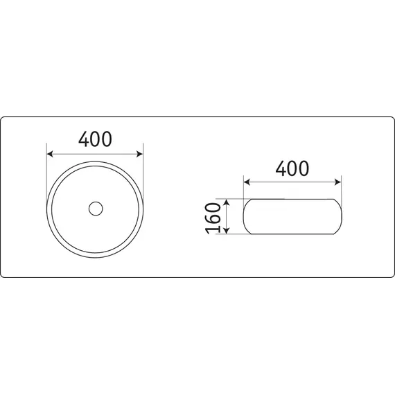 Раковина накладная овальная CeramaLux 5004