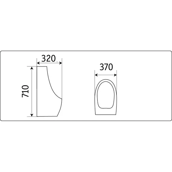 Писсуар подвесной CeramaLux X546