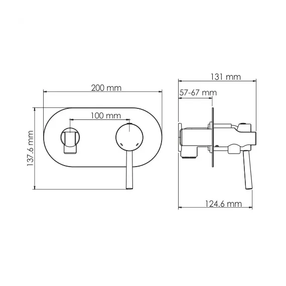 Смеситель для душа с гигиенической лейкой WasserKRAFT Main 4100 4138