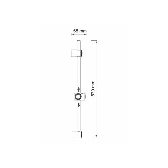 Штанга для душа  WasserKRAFT Wern 4200 A012