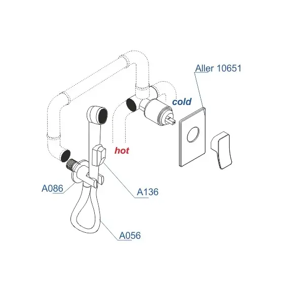 Встраиваемый комплект  WasserKRAFT A106156