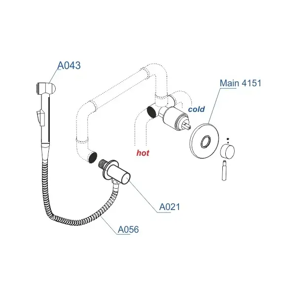 Встраиваемый комплект  WasserKRAFT A14156