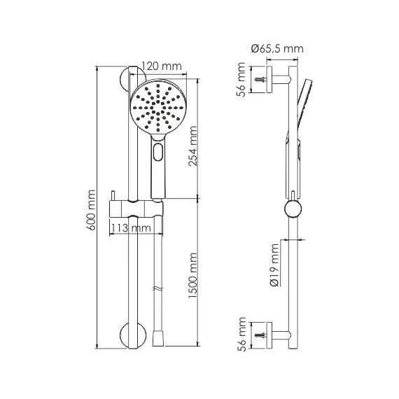 Душевой комплект WasserKRAFT A144