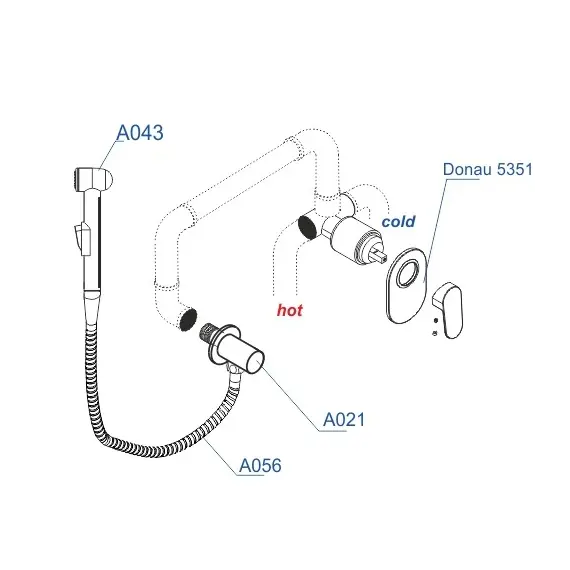 Встраиваемый комплект  WasserKRAFT A15356