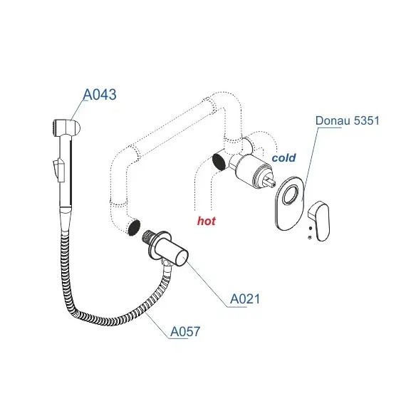 Встраиваемый комплект  WasserKRAFT A15357