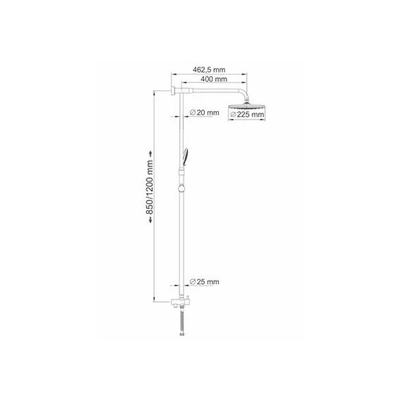 Душевой комплект WasserKRAFT A066