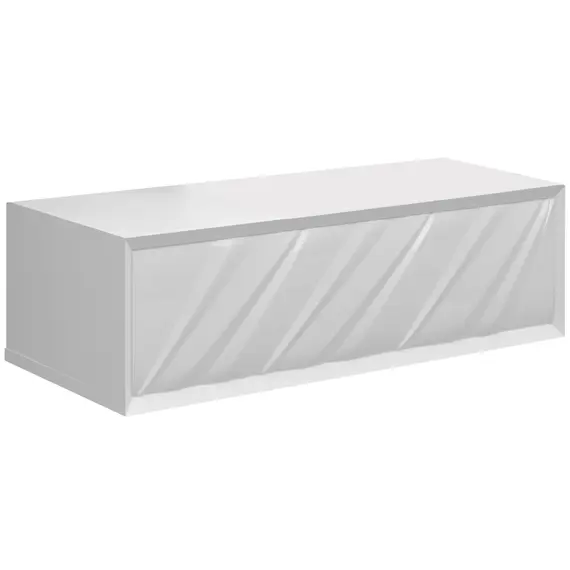 Тумба подвесная 1Marka  Glace White (низ)