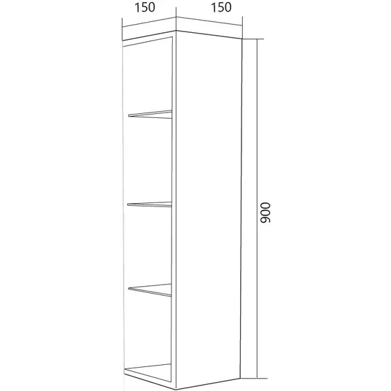 Подвесной шкаф 1MarKa Cube 15