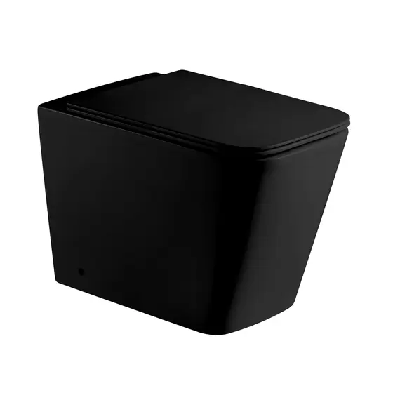 Унитаз напольный приставной WeltWasser GELBACH 002 черный матовый