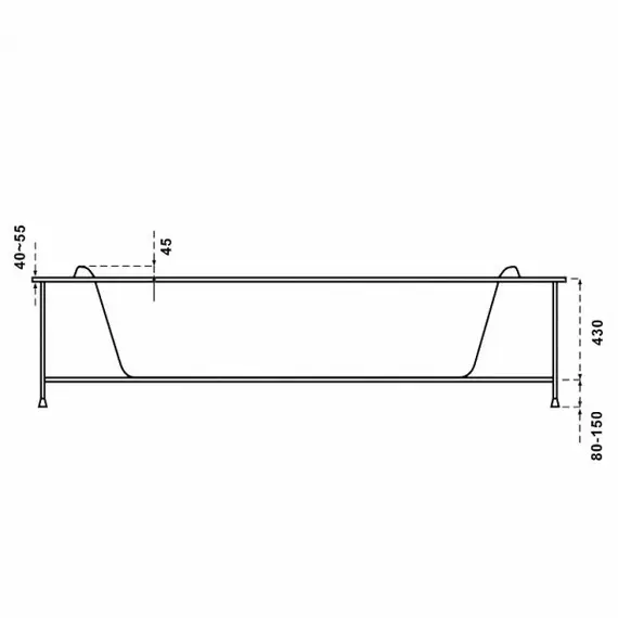 Ванна акриловая  BAS  ИМЕЙДЖЕН 140*140