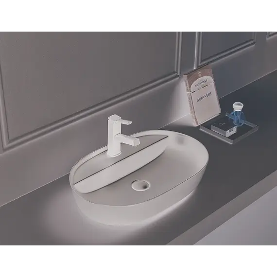 Раковина для ванной накладная овальная CeramaLux 78325XMDH