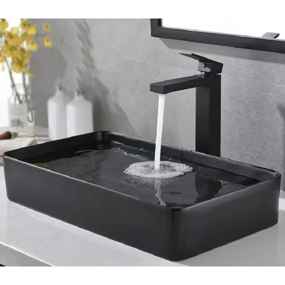 Раковина для ванной накладная прямоугольная CeramaLux 9396-1МВ