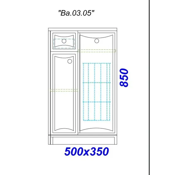Тумба напольная AQWELLA Барселона 50
