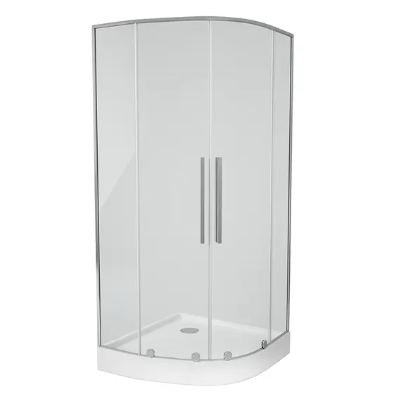 Душевой уголок  Alvaro Banos Toledo S90.20 Cromo 90х90 прозрачное, без поддона, четверть круга