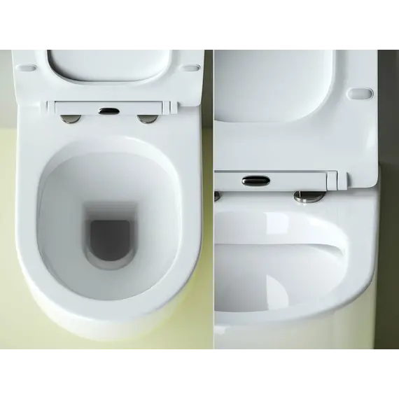 Напольный приставной унитаз Ceramica Nova Metropol Rimless CN4004