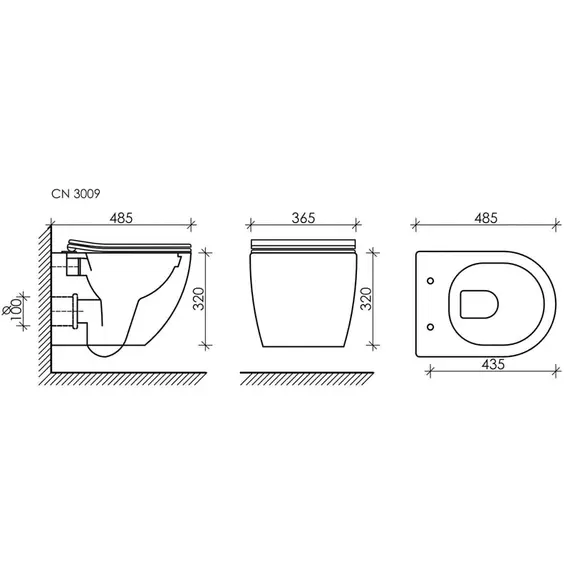 Подвесной унитаз Ceramica Nova Forma Rimless CN3009
