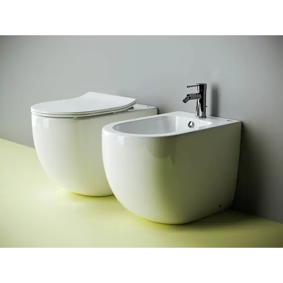 Напольный приставной унитаз Ceramica Nova Metropol Rimless CN4004