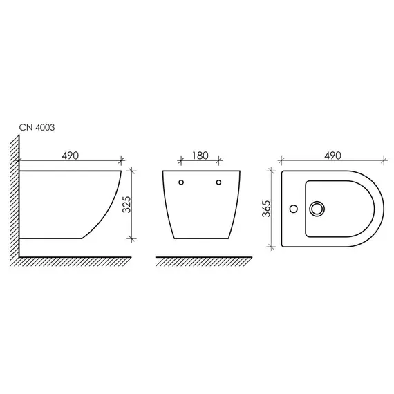 Подвесное биде Ceramica Nova Metropol CN4003