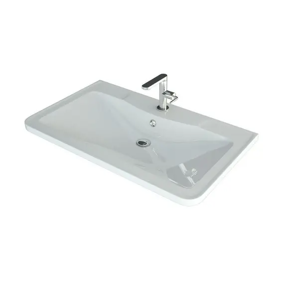 Тумба напольная с раковиной Style Line Атлантика, ясень перламутр