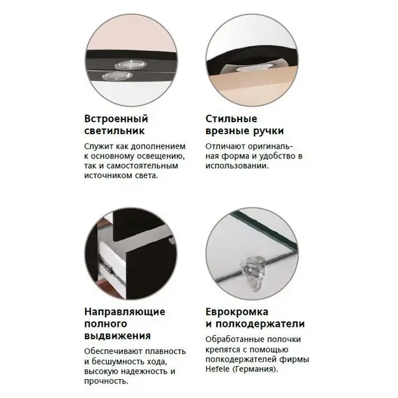 Тумба подвесная с раковиной Style Line Жасмин