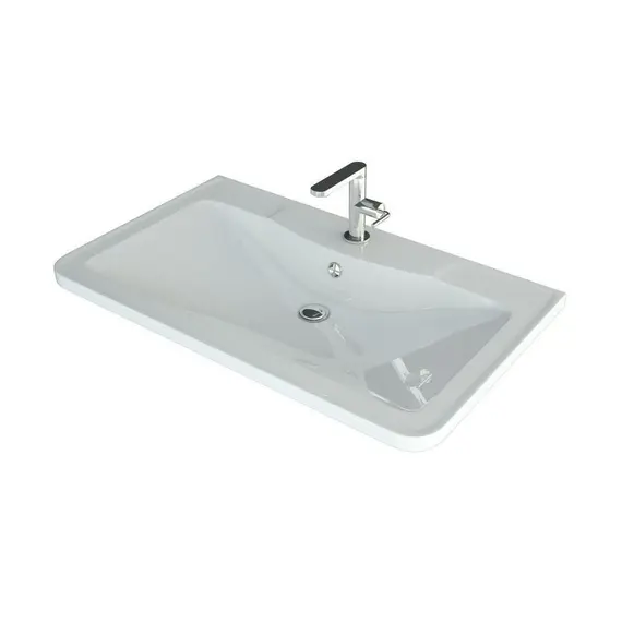 Тумба напольная с раковиной Style Line Атлантика белый