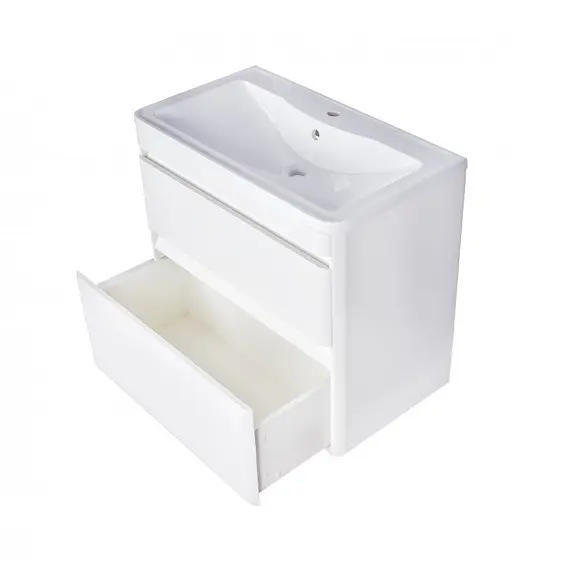 Тумба напольная с раковиной Style Line Атлантика белый
