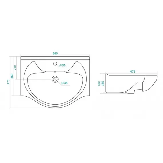 Тумба напольная с раковиной Style Line