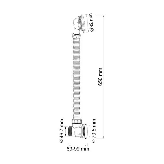 Слив-перелив WasserKRAFT Wern 4200 A075