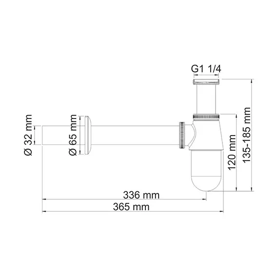 Сифон  WasserKRAFT Системы слива A071