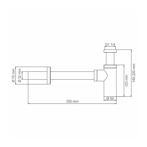 Сифон  WasserKRAFT Wern 4200 A093