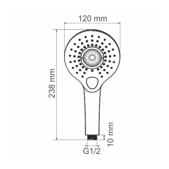 Лейка WasserKRAFT Аксессуары для душа A101