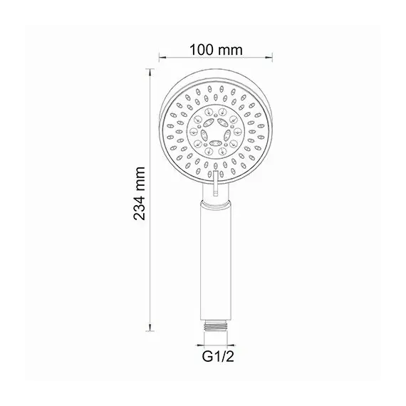 Лейка для душа WasserKRAFT A036