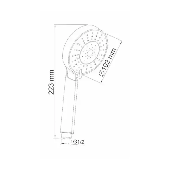 Лейка для душа WasserKRAFT A032