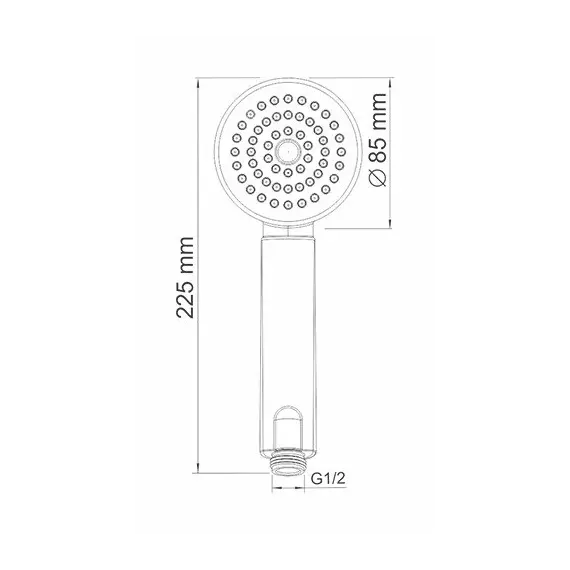 Лейка для душа WasserKRAFT A034