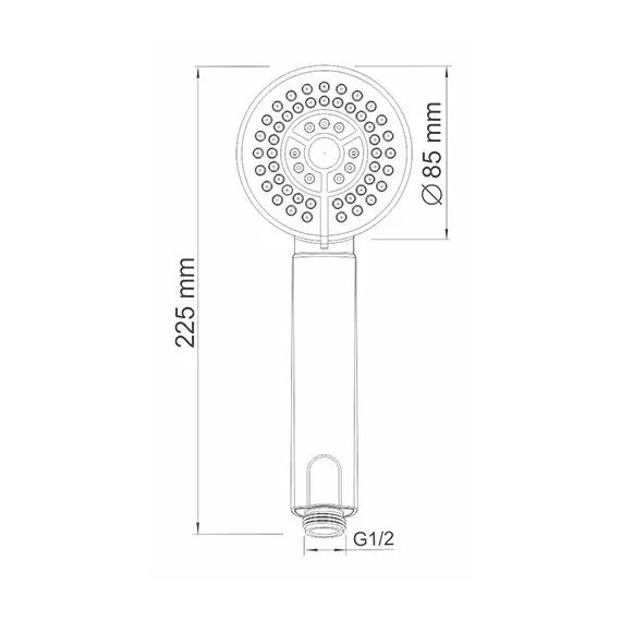 Лейка для душа WasserKRAFT A035