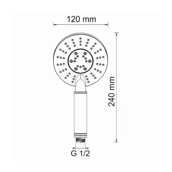 Лейка для душа WasserKRAFT A058