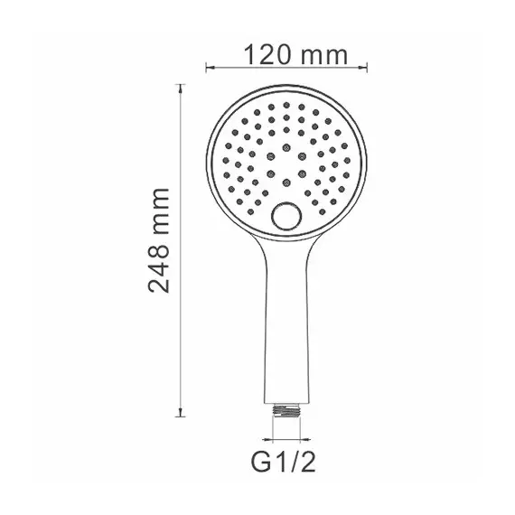 Лейка для душа WasserKRAFT A060