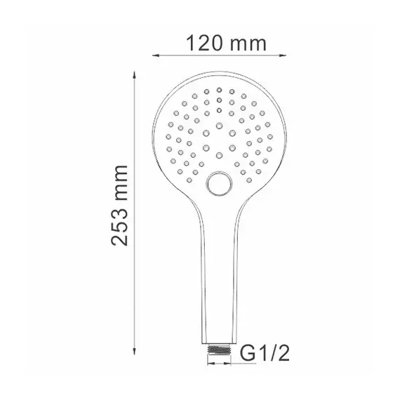 Лейка для душа WasserKRAFT A061