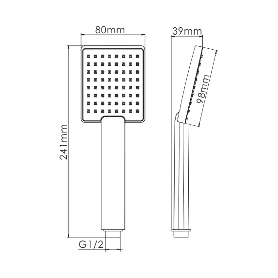 Лейка WasserKRAFT Душевые системы A141